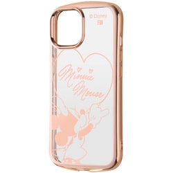 IN-DP41TC13PG/MN25 [iPhone 15 ディズニー / TPUソフトケース METAMORU/ミニーマウスサイン_メタリック]