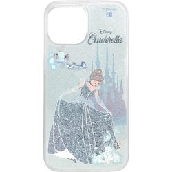 IJ-DP41LG1S/CN6 [iPhone 15 ディズニー / ラメ グリッターケース/シンデレラ_ブルードレス]
