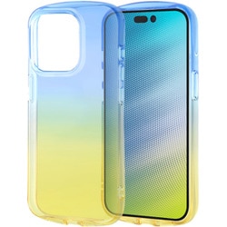 IN-P42TC12/AYM [iPhone 15 Pro 耐衝撃 TPUソフトケース グラデーション GREA/ブルー/イエロー]