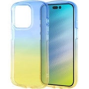 IN-P42TC12/AYM [iPhone 15 Pro 耐衝撃 TPUソフトケース グラデーション GREA/ブルー/イエロー]