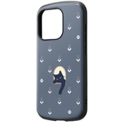 IN-CP42AC4/NK3 [iPhone 15 Pro 耐衝撃ケース MiA-collection/ネコ/ネイビー]