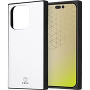 INQ-P42K3TB/W [iPhone 15 Pro 耐衝撃 ハイブリッドケース KAKU/ホワイト]