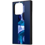 INQ-CP42K3TB/SP3 [iPhone 15 Pro 耐衝撃 ハイブリッドケース KAKU/ストライプ/ブルー]