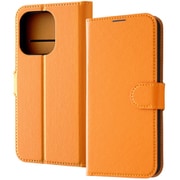IN-P42ELC1/OR [iPhone 15 Pro 耐衝撃 手帳型レザーケース シンプル マグネット plus/オレンジ]