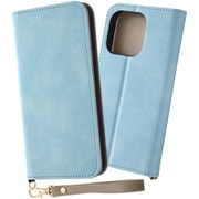 IN-P42DML1/A [iPhone 15 Pro 耐衝撃 手帳型レザーケース Raffine/ブルー]