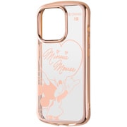 IN-DP42TC13PG/MN25 [iPhone 15 Pro ディズニー / TPUソフトケース METAMORU/ミニーマウスサイン_メタリック]