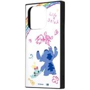 IQ-DP42K3TB/ST001 [iPhone 15 Pro ディズニー / ハイブリッドケース KAKU/リロ＆スティッチ/落書き]