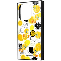 IQ-WP42K3TB/TWB2 [iPhone 15 Pro ルーニー・テューンズ / ハイブリッドケース KAKU/トゥイーティー_総柄]
