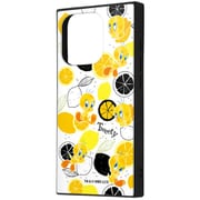 IQ-WP42K3TB/TWB2 [iPhone 15 Pro ルーニー・テューンズ / ハイブリッドケース KAKU/トゥイーティー_総柄]