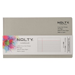 NOLTY ノート 横型スリム 横罫クロス グレージュ NTBNT3106
