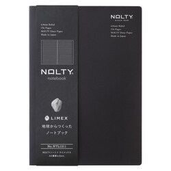 ノルティ ノート×ライメックス A5 横罫 グラナイトブラック NTL1311