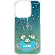 IJ-DP42LG1S/TY12 [iPhone 15 Pro ディズニー ピクサー / ラメ グリッターケース/エイリアンのスペースクレーン]