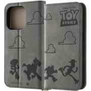 IJ-DP42DML2GR/TY11 [iPhone 15 Pro ディズニー ピクサー / 手帳型レザーケース Raffine/トイ・ストーリー_モノトーン]