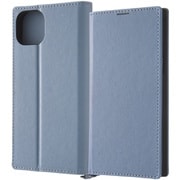 IN-P43TBC9/AGR [iPhone 15 Plus 耐衝撃 手帳型レザーケース KAKU Durable/ブルー/ライトグレー]