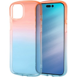 IN-P43TC12/RAM [iPhone 15 Plus 耐衝撃 TPUソフトケース グラデーション GREA/レッド/ブルー]