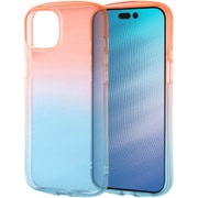 IN-P43TC12/RAM [iPhone 15 Plus 耐衝撃 TPUソフトケース グラデーション GREA/レッド/ブルー]