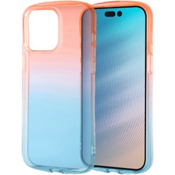 IN-P44TC12/RAM [iPhone 15 Pro Max 耐衝撃 TPUソフトケース グラデーション GREA/レッド/ブルー]