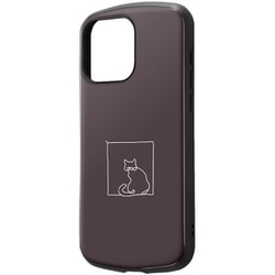 IN-CP44AC4/NK1 [iPhone 15 Pro Max 耐衝撃ケース MiA-collection/ネコ/グレー]