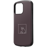 IN-CP44AC4/NK1 [iPhone 15 Pro Max 耐衝撃ケース MiA-collection/ネコ/グレー]