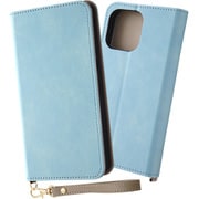 IN-P44DML1/A [iPhone 15 Pro Max 耐衝撃 手帳型レザーケース Raffine/ブルー]