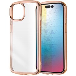 RT-P41TC13/PGM [iPhone 15用 Like standard 耐衝撃 TPUソフトケース METAMORU ピンクゴールド]