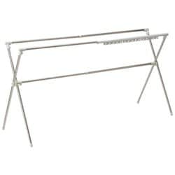 多機能 物干し 布団干し スタンド 幅約134～230cm ステン＆ライトグレー FDX-100S