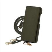 MS-IP13-EB [iPhone 13 用 ケース マルチショルダーケース ショルダータイプ くすみカラー エレガンテ Elegante/エボニー]