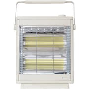 遠赤外線ヒーター 2段階切り替え（強・弱）/転倒時自動OFF/過熱自動電源OFF機能搭載 オフホワイト LCAWA001-OW