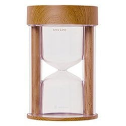 砂時計型コードレス加湿器 ライト機能付 ブラウン LCAHF001-BR