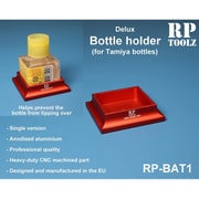 RP-BAT1 アルミ製デラックスホルダー タミヤ角ビン40ml用 レッド [プラモデル用品]