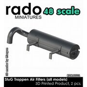 RDM48S01 1/48 WWII ドイツ III号突撃砲 熱帯地用エアフィルター 2個入 [プラモデル用パーツ]