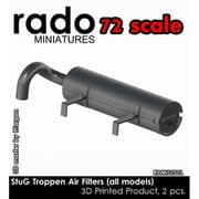 RDM72S01 1/72 WWII ドイツ III号突撃砲 熱帯地用エアフィルター 2個入 [プラモデル用パーツ]