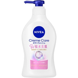 ニベア クリームケアボディウォッシュW保水美肌 フローラル ポンプ 470ml [ボディソープ]
