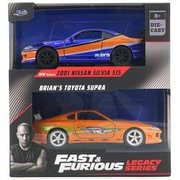 JADA34254 ワイルドスピード 1/32 Twin Pack Nissan Silvia S15-Free Rolling Toyota Supra-Orange-Free Rolling [ダイキャストミニカー]