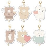 ほっこりモコモカ つなげてアクリルチャーム 1個 [コレクショントイ]