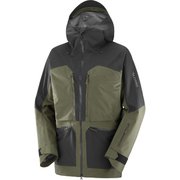 QST GORE-TEX PRO JACKET M LC2126000 OLIVE NIGHT/DEEP BLACK Sサイズ [スキーウェア ジャケット メンズ]