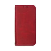 AC-P23-PB RD [iPhone 15 用 ソフトレザー手帳型ケース レッド]