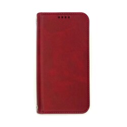 AC-P23P-PB RD [iPhone 15 Pro 用 ソフトレザー手帳型ケース レッド]
