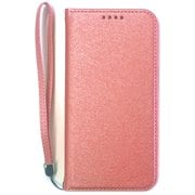 AC-P23P-SHY3PK [iPhone 15 Pro 用 シャイニー手帳型ケース スマホルーペ（拡大鏡）・ストラップ付 ピンク]