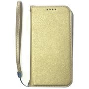 AC-P23P-SHY3SG [iPhone 15 Pro 用 シャイニー手帳型ケース スマホルーペ（拡大鏡）・ストラップ付 ゴールド]