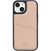 MD754163 [iPhone 15 用 nano universe 背面シンプルロゴ ピンクベージュ]