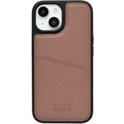 MD754164 [iPhone 15 用 nano universe 背面シンプルロゴ ピンクブラウン]