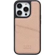 MD754193 [iPhone 15 Pro 用 nano universe 背面シンプルロゴ ピンクベージュ]