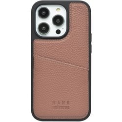 MD754194 [iPhone 15 Pro 用 nano universe 背面シンプルロゴ ピンクブラウン]