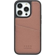MD754194 [iPhone 15 Pro 用 nano universe 背面シンプルロゴ ピンクブラウン]