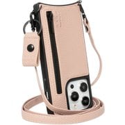 MD754212 [iPhone 15 Pro 用 nano universe 背面ストラポケット ピンクベージュ]