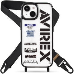 MD754281 [iPhone 15 用 AVIREX ショルダーストラップ付 クリア ロゴ]