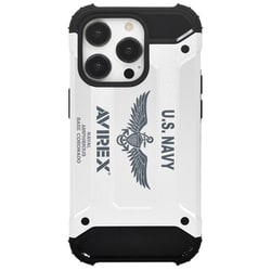 MD754303 [iPhone 15 Pro 用 AVIREX 耐衝撃アーミータフ シルバー]