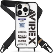 MD754311 [iPhone 15 Pro 用 AVIREX ショルダーストラップ付 クリア ロゴ]