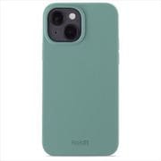 15975 [ソフトタッチシリコーンケース iPhone 15 用 Moss Green]
